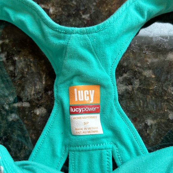 Lucy LucyPower workout tank. Padded shelf bra. Strappy back. Size small. EUC - Picture 7 of 11